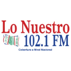 Escucha Lo Nuestro 102.1FM Logo de Lo Nuestro 102.1FM